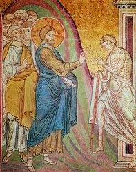 Jésus guérissant un lépreux